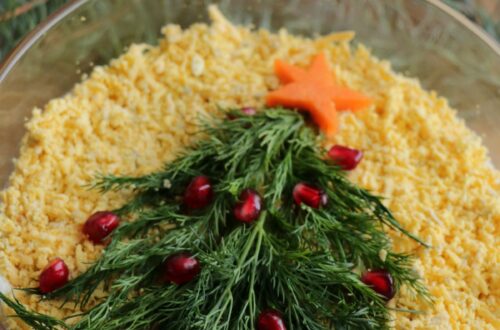 Мимоза с сардиной